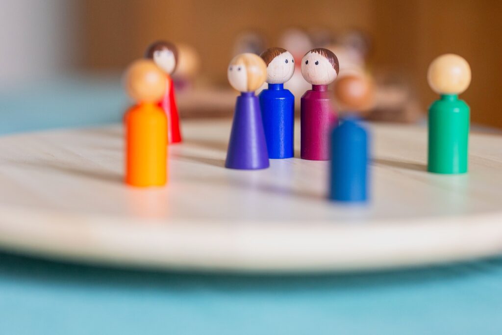 Aufstellungsfiguren für die Aufstellung auf dem Brett